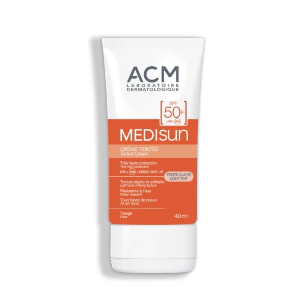 Laboratuvar ACM, Medisun, Güneş Koruma, Renkli Nemlendirici, Işık, SPF 50+, 40 ml.