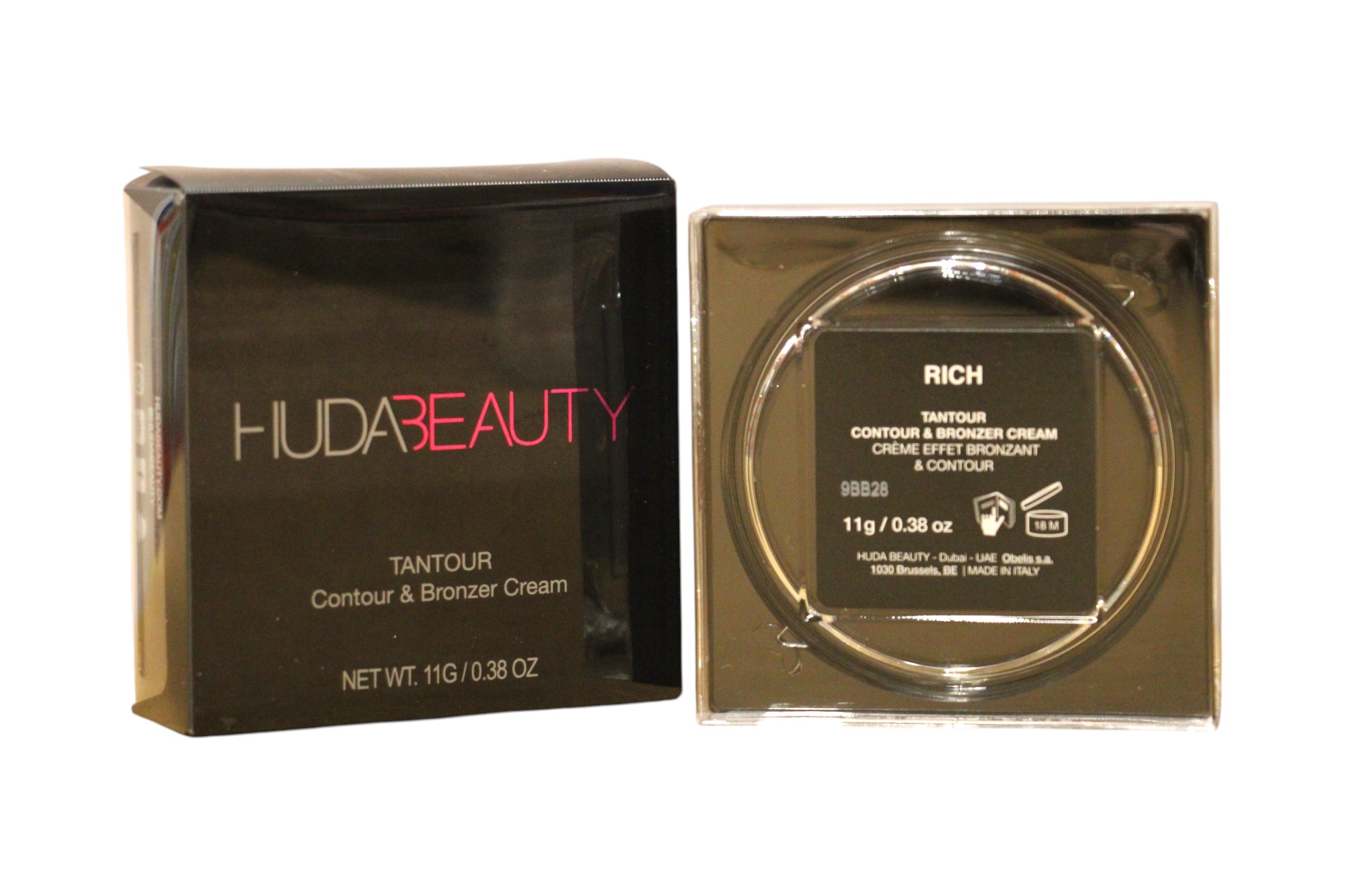 Huda Beauty, Tantour, Bronzare, Pudră de bronz compactă, Rică, 11 g.