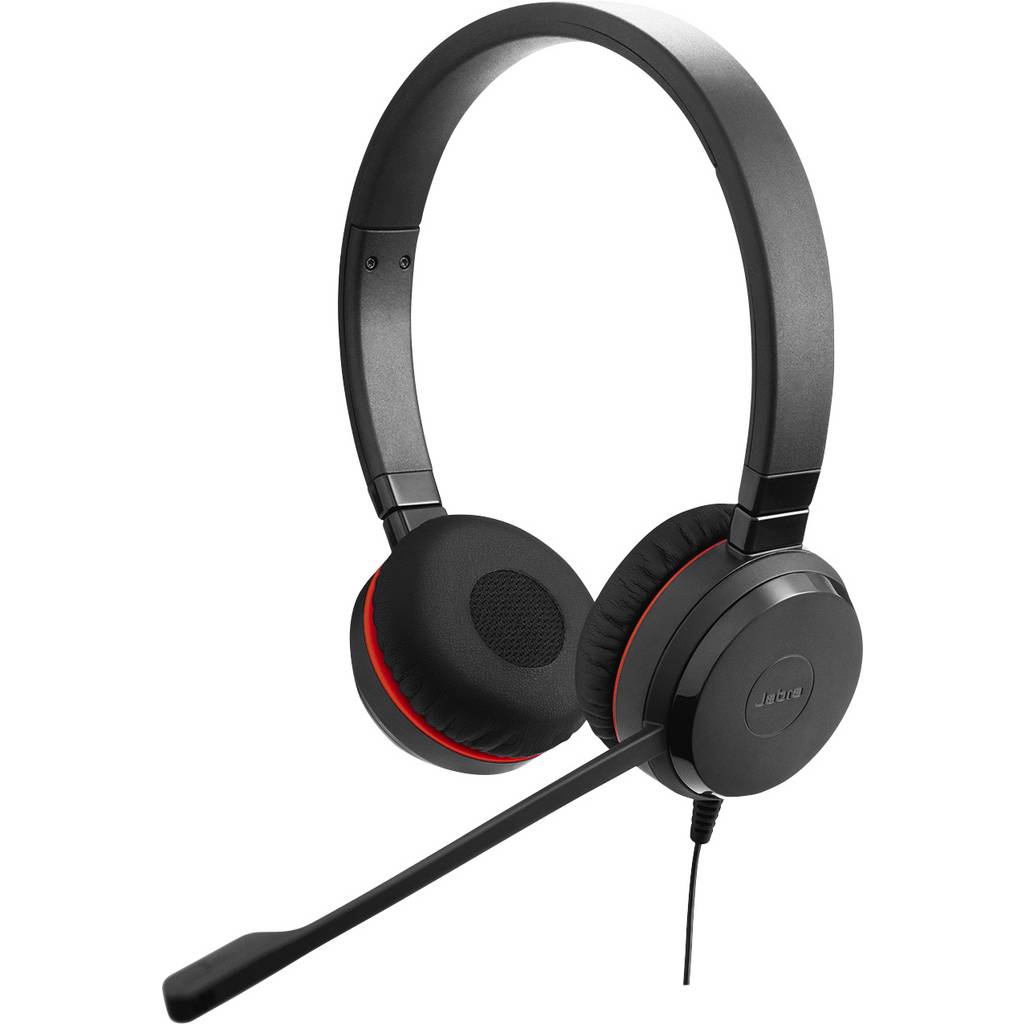 Jabra Evolve 20 On-ear headset Corded (1075100) Stereo Black Noise  4999-823-369
