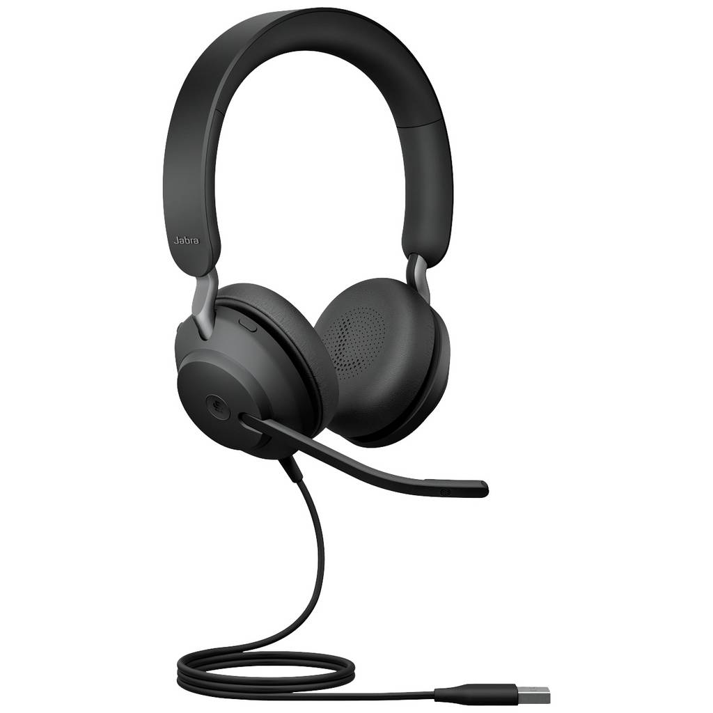 Jabra Evolve2 40 SE MS Stereo On-ear headset Corded (1075100) Ster 24189-999-999