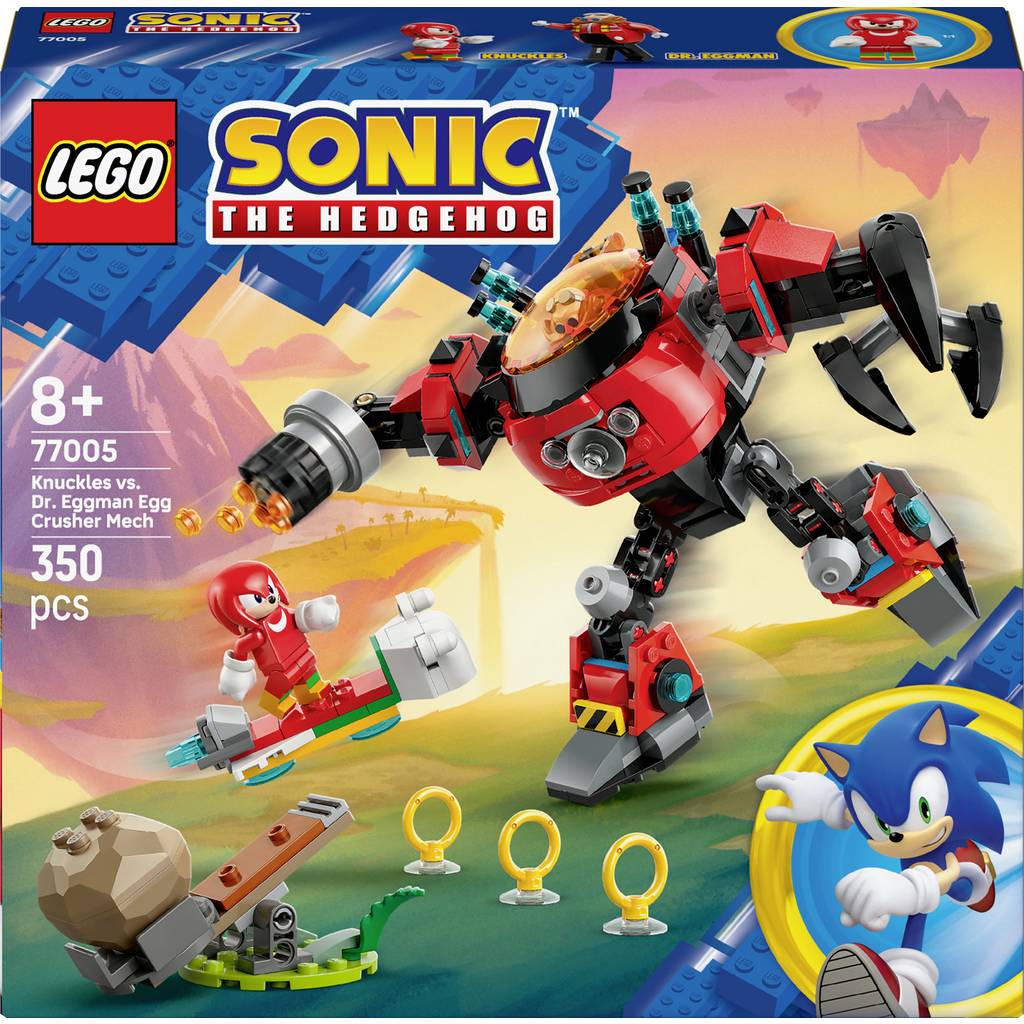 77005 LEGO® Sonicul Zmeurului Knuckles împotriva mașinii de distrus a oului a lui Dr. Eggman 77005