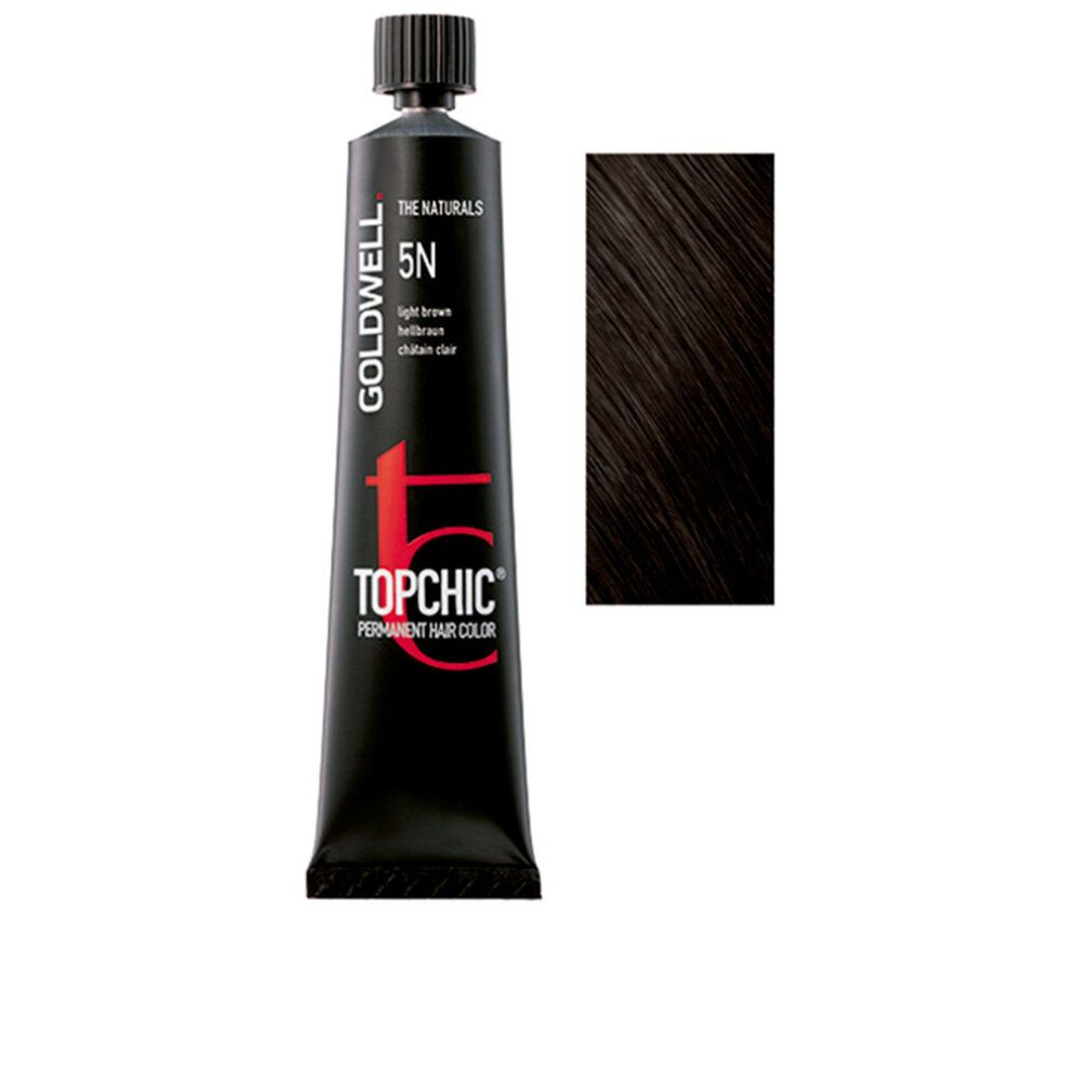Goldwell, TopChic, Permanent Hair Dye, 5N Light Brown, 60 ml