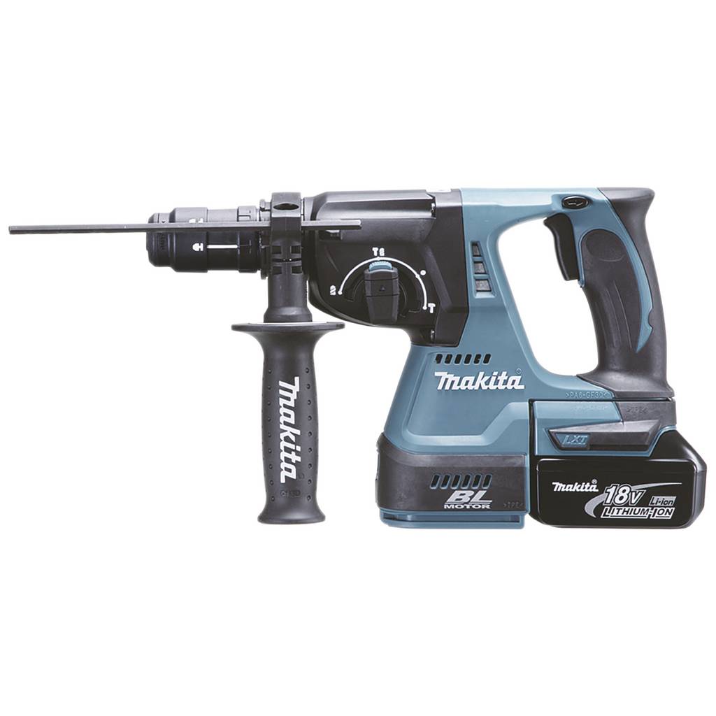 Makita SDS-Plus-Cordless hammer drill combo 18 V 5 Ah Li-ion DHR243RTJ