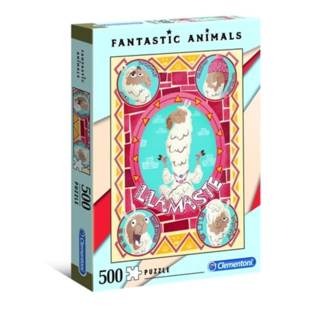 Clementoni, Fantastik Hayvanlar, Lama'lar, Puzzel, Cinsiz, 500 parça.