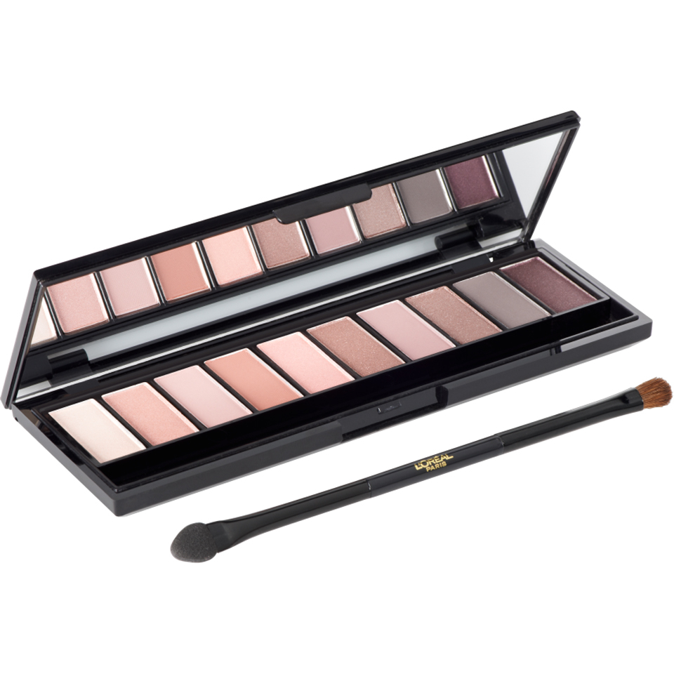 L'Oréal Paris, La Palette Nude, Göz Şeffaflığı Paleti, 02, Çıplak Gül, 10 Renk, 7g