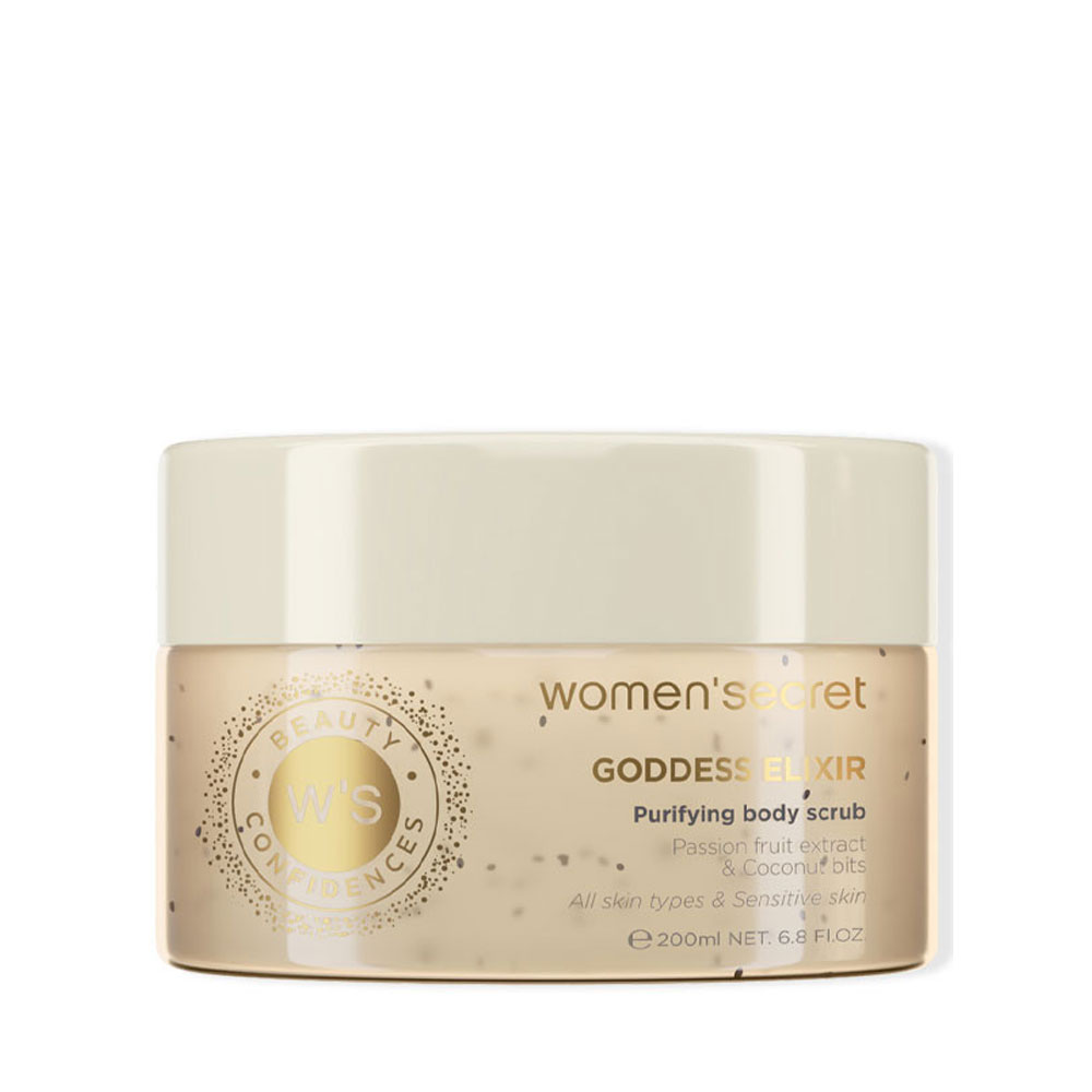 Women'Secret, Elixirul Zeiței, Purificator, Exfoliant corporal, 200 ml.
