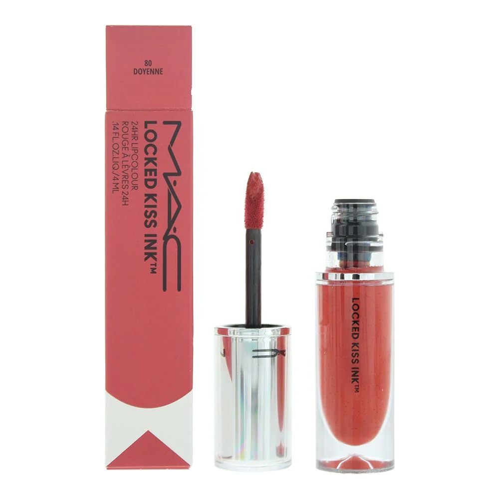 MAC, Kilitli Öpüşme İnci, Sıvı Makyajlı Ağız Çehresine Renk, 80, Doyenne, 4 ml.