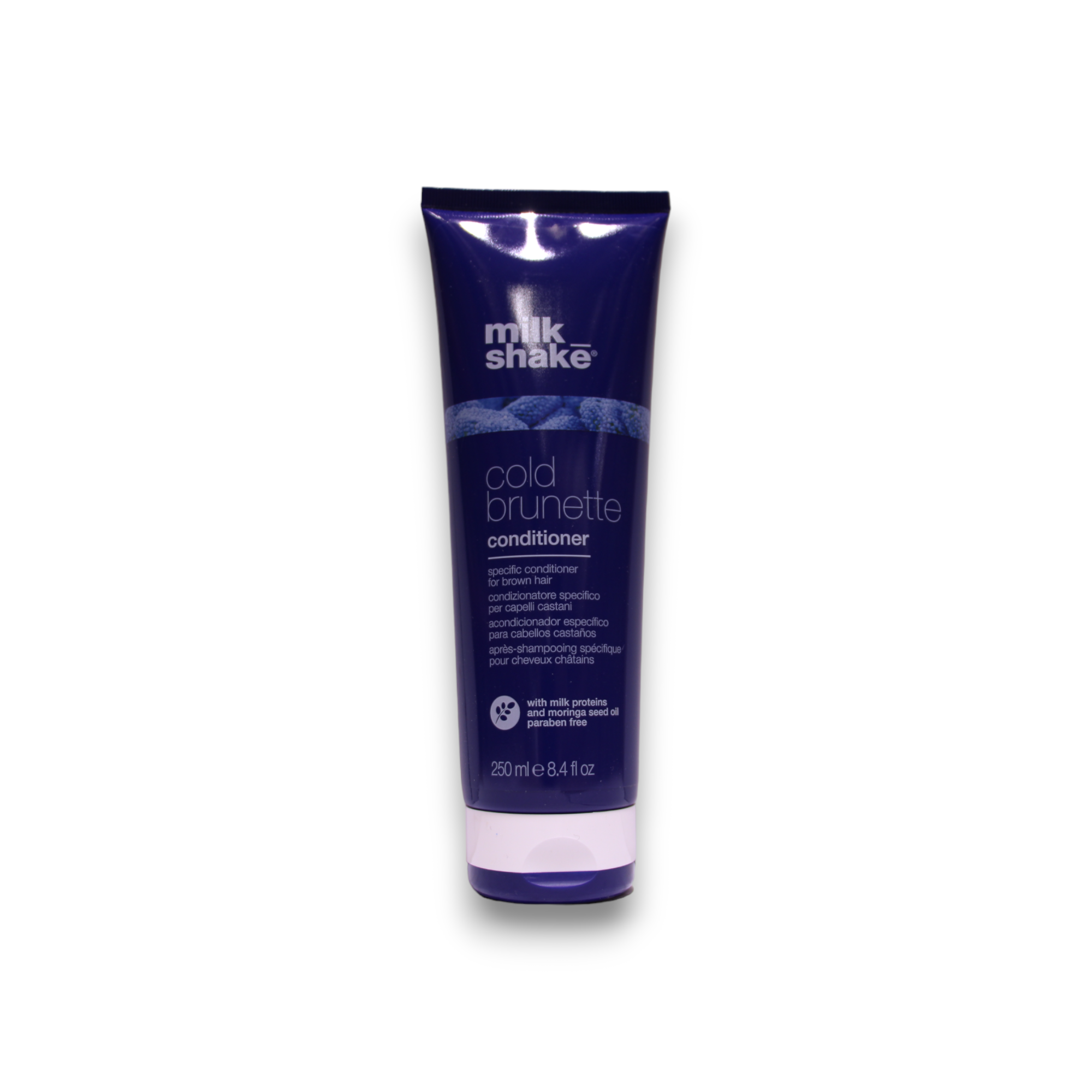 Shake de Milk, Brunetă rece, Uleiul de Moringa, Condimentator pentru păr, Elimină tonurile calde - Roșu/Portocaliu, 250 ml